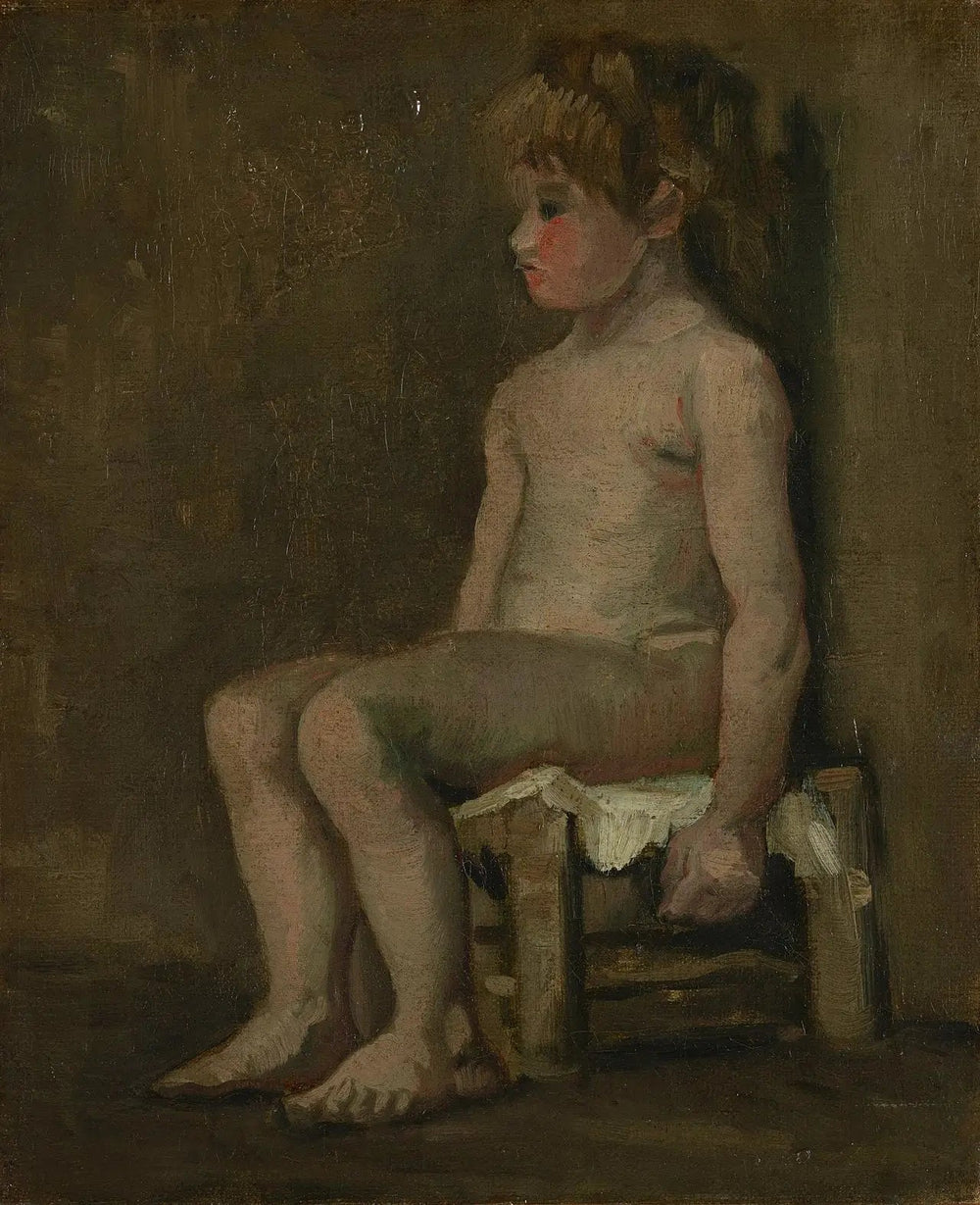 Fille nue, assise - Vincent van Gogh image 1 copie peinte à la main à l’huile