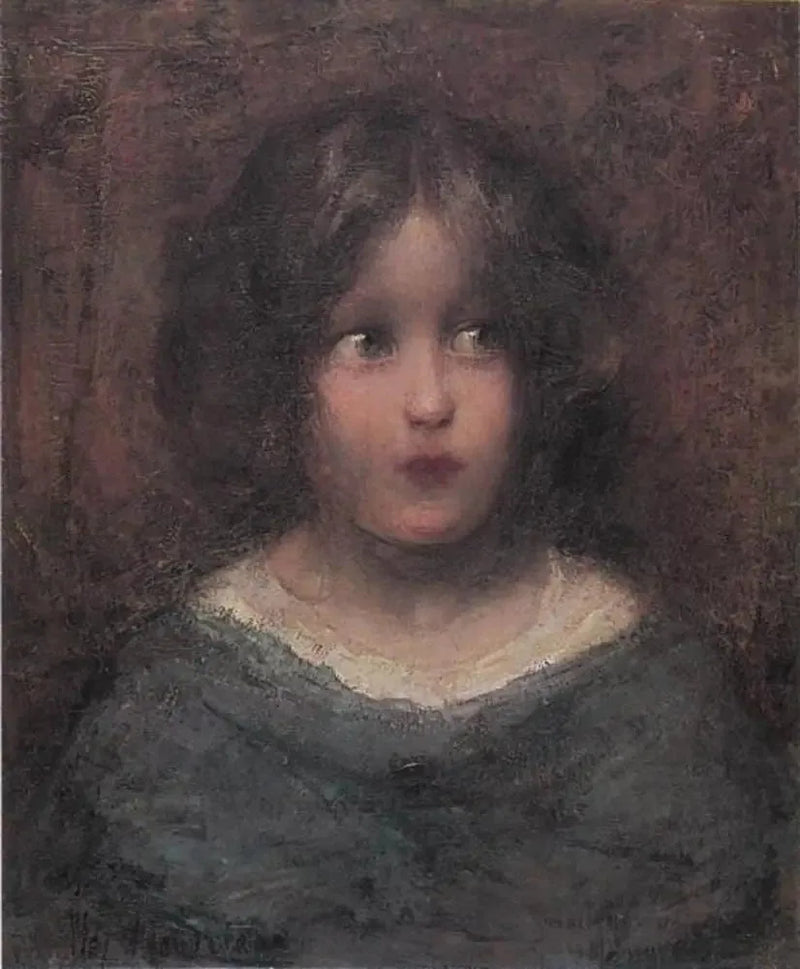 Fille regardant vers sa gauche - Piet Mondrian