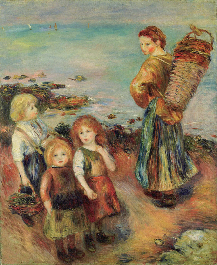 Filles à la pêche aux moules - Pierre-Auguste Renoir