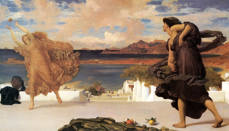 Filles grecques jouant au ballon - Frederic Leighton