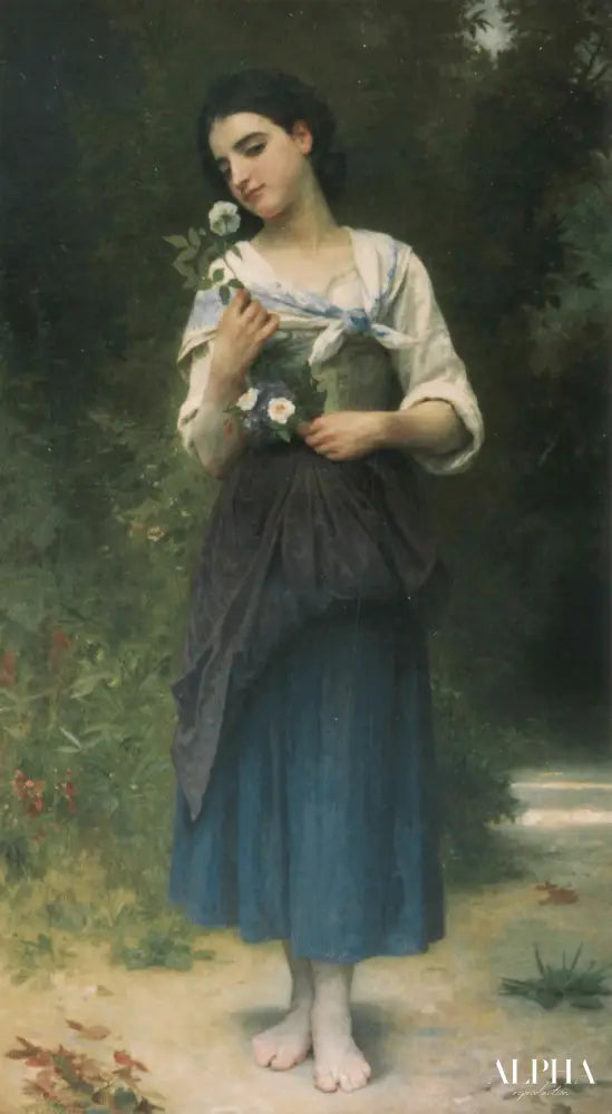 Fleur préférée - William Bouguereau - Reproductions de tableaux et peintures haut de gamme