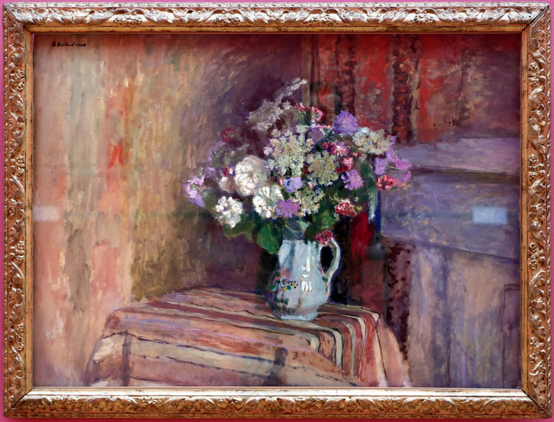 Fleurs dans un vase - Édouard Vuillard