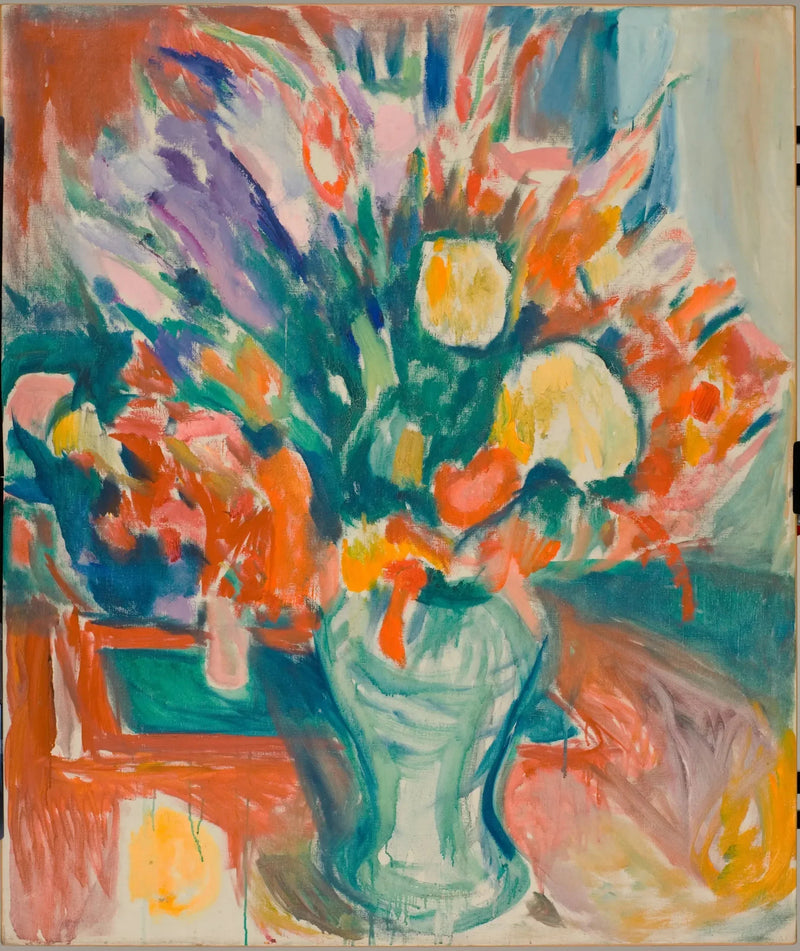 Fleurs dans un vase - Edvard Munch