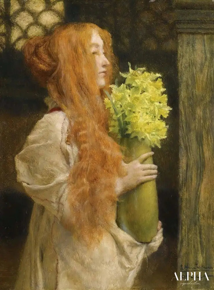 Fleurs de printemps - Lawrence Alma-Tadema Reproductions de tableaux à la peinture à l’huile