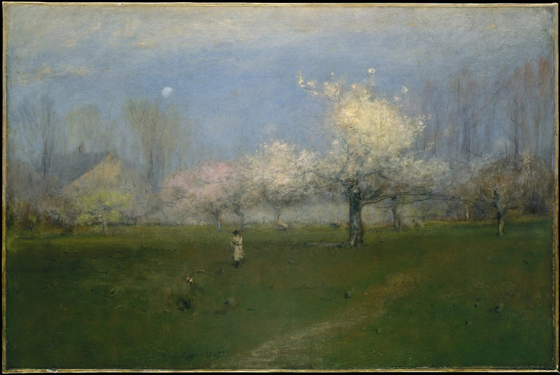 Fleurs de printemps, Montclair, New Jersey - George Inness