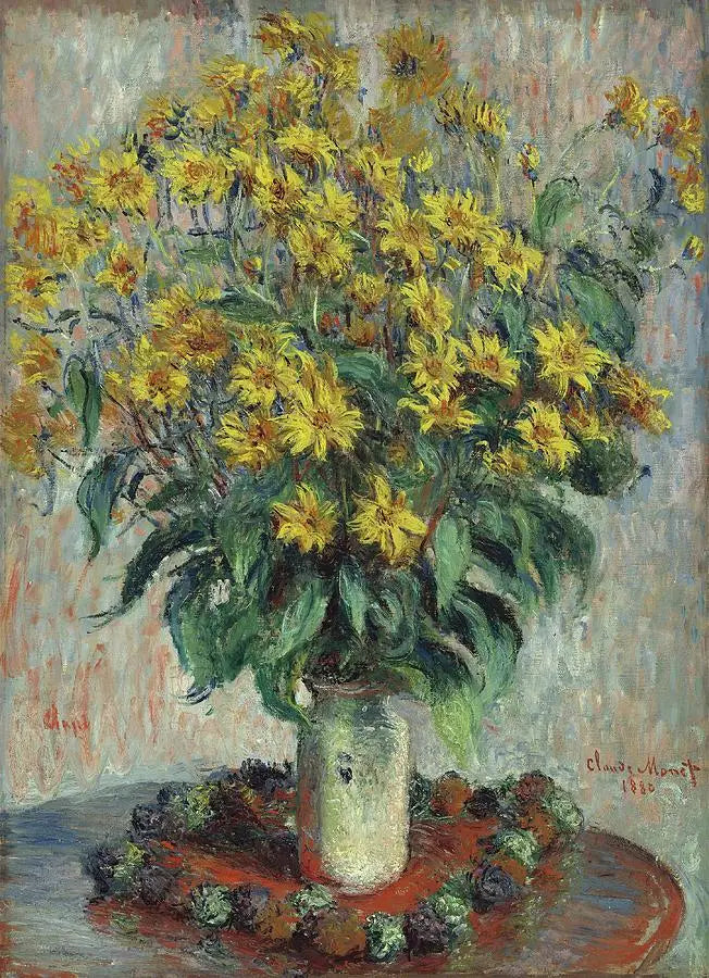 Fleurs de topinambour - Claude Monet