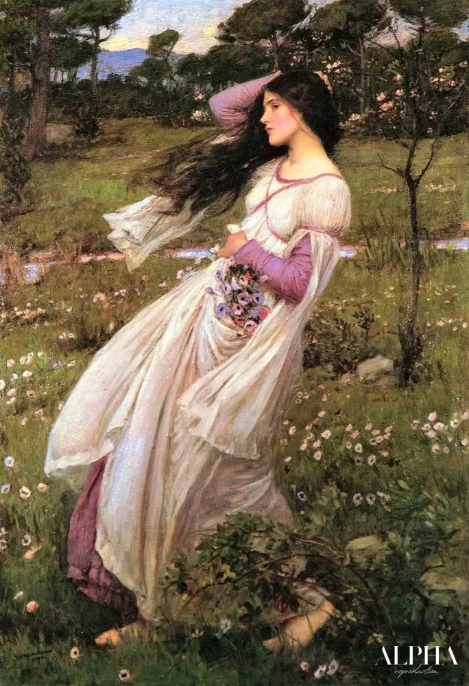 Fleurs des vents - John William Waterhouse Reproductions de tableaux à la peinture à l’huile