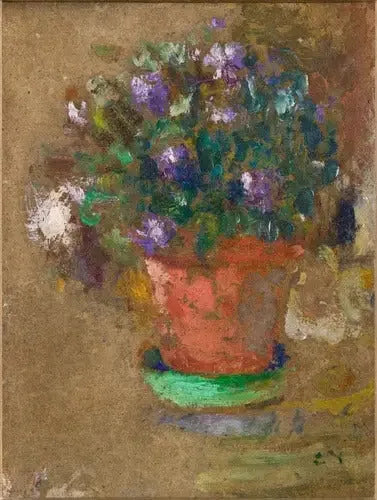 Fleurs en pot - Édouard Vuillard