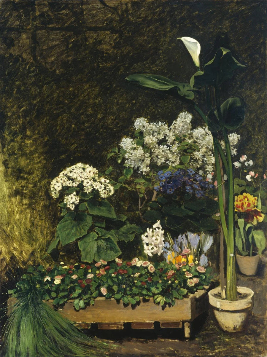 Fleurs dans une serre, 1864 – Pierre-Auguste Renoir