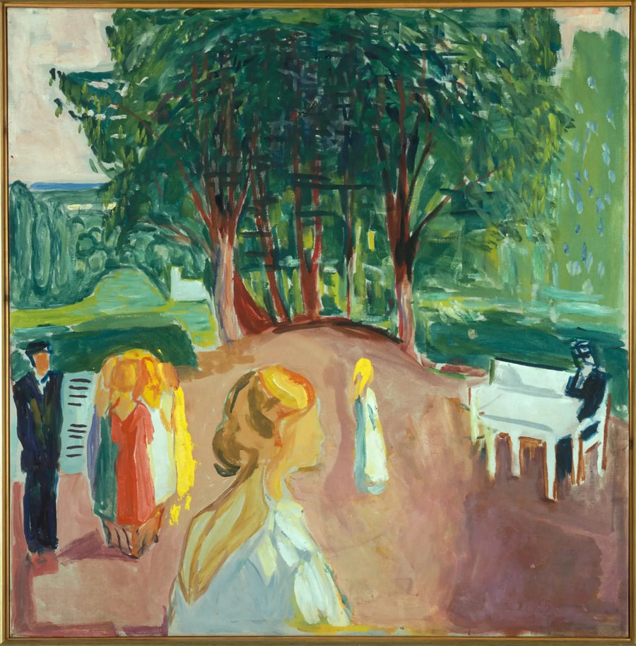 Flirt au parc - Edvard Munch