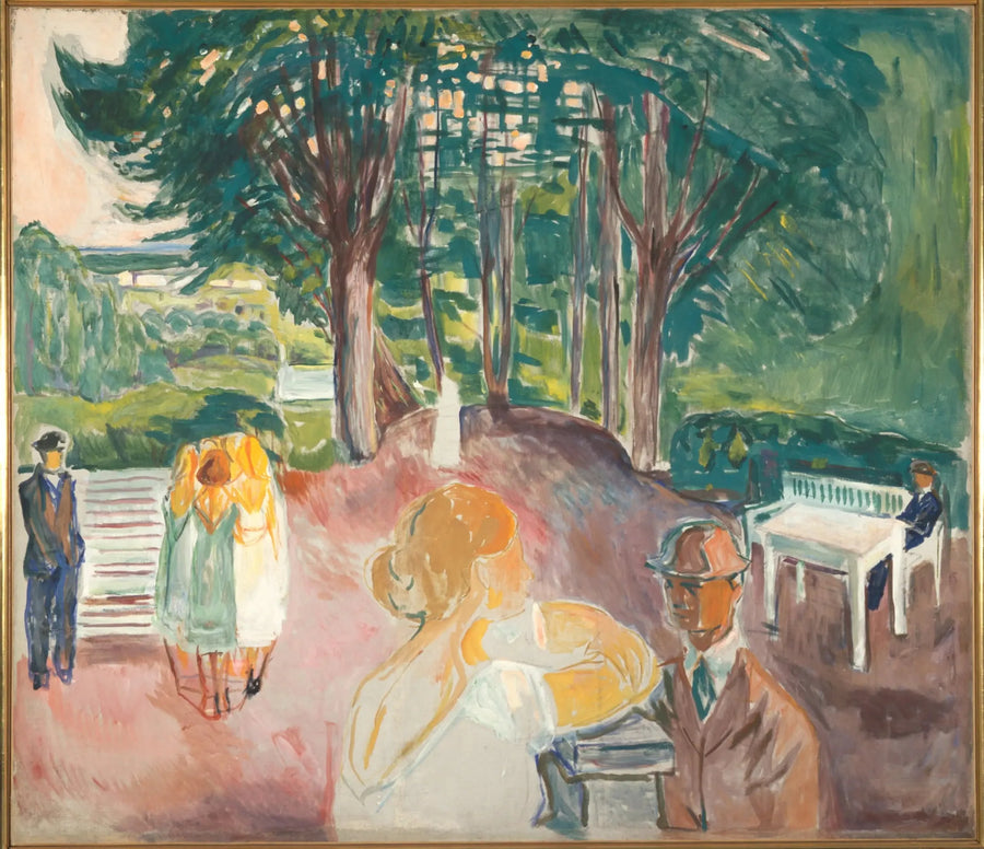 Flirt au parc - Edvard Munch