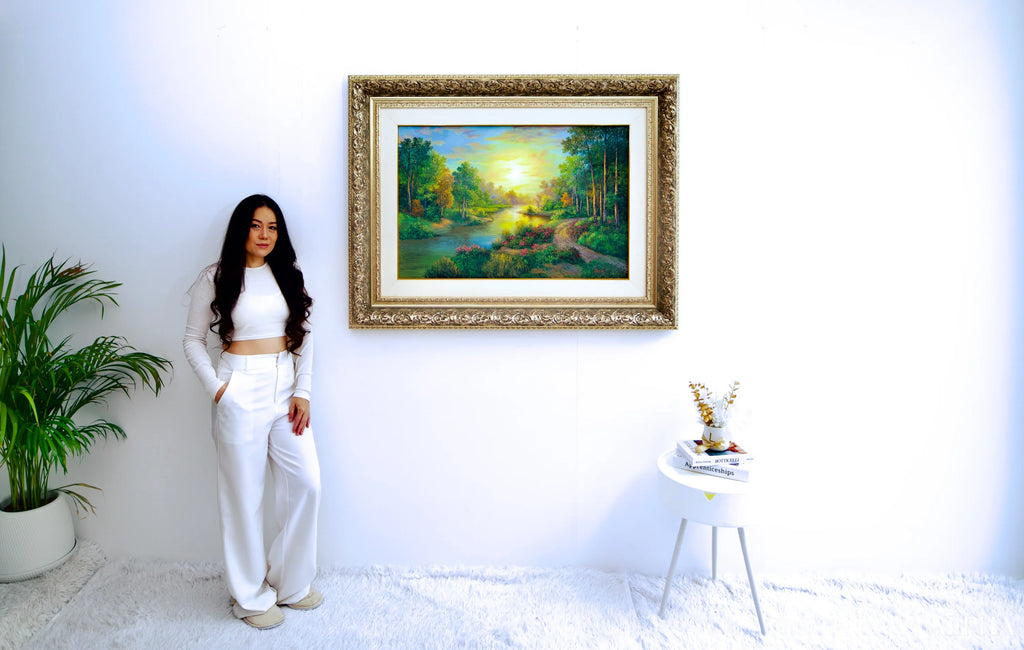 Forest and Rivers - Jeed | 90 x 60 cm Reproductions de tableaux à la peinture à l’huile