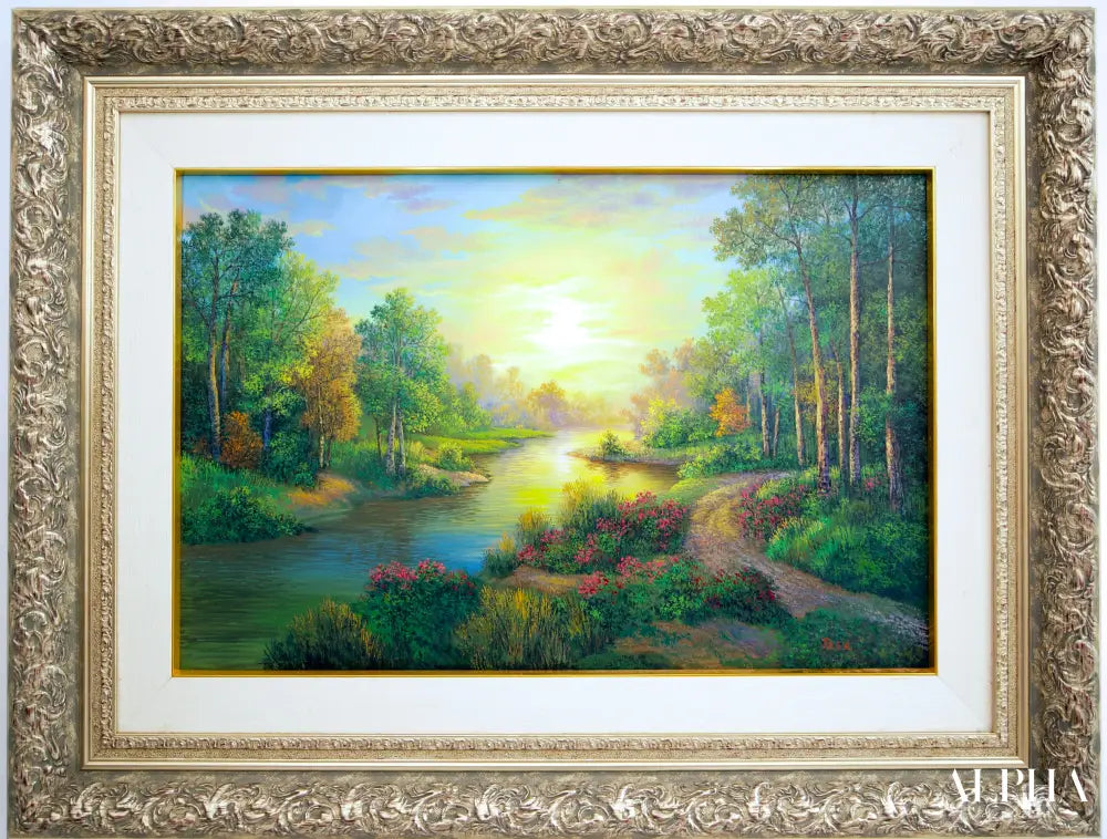 Forest and Rivers - Jeed | 90 x 60 cm Reproductions de tableaux à la peinture à l’huile