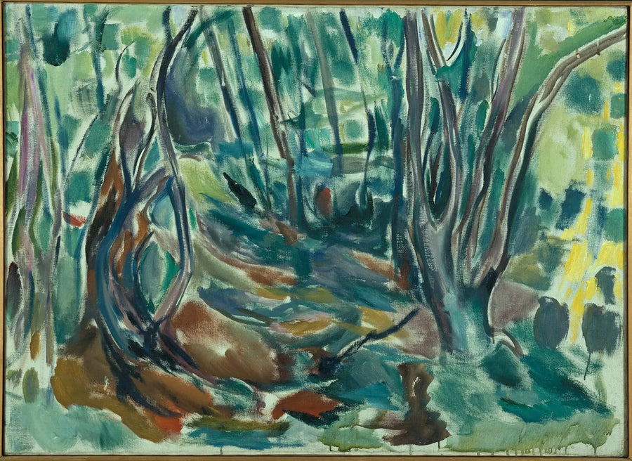 forêt d'ormes en été - Edvard Munch
