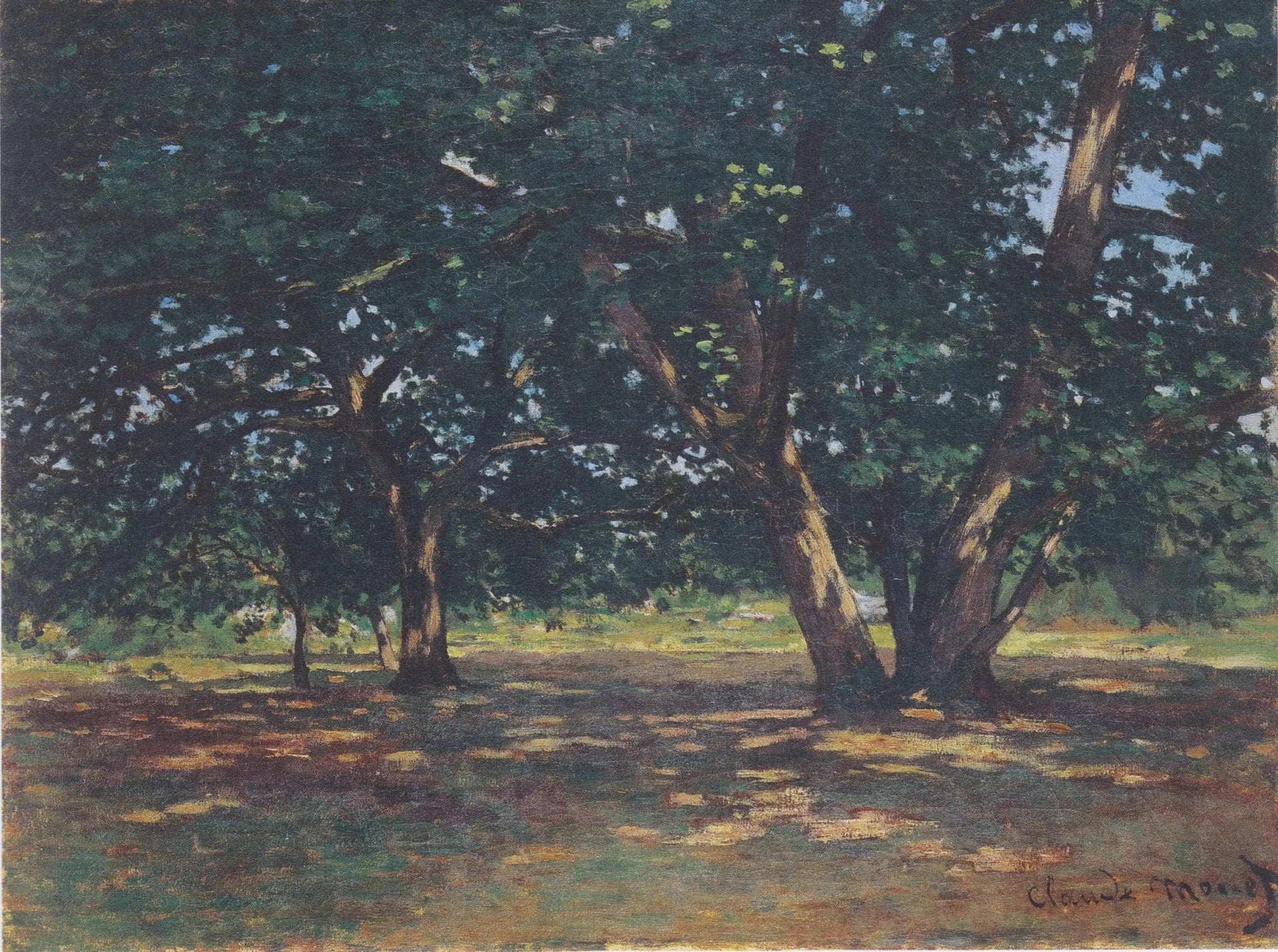 Forêt de Fontainebleau - Claude Monet image 1 copie de tableau peinte à la main