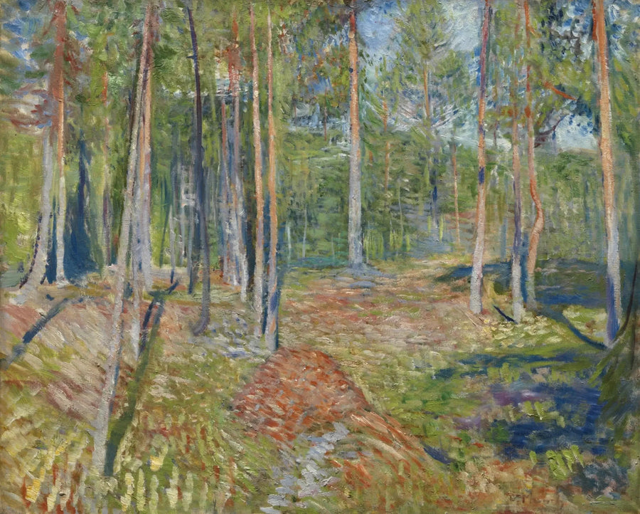 forêt de pins - Edvard Munch