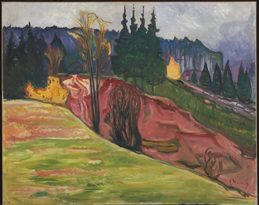 Forêt de Thuringe - Edvard Munch