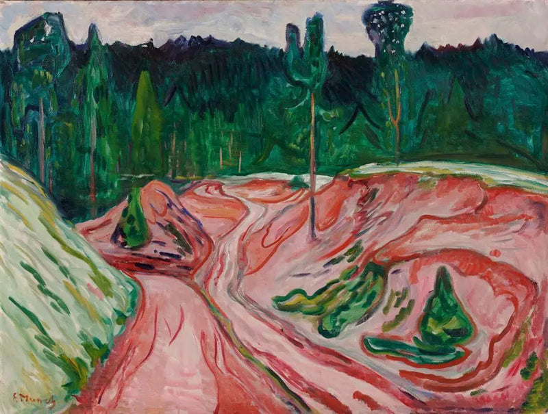 Forêt de Thuringe - Edvard Munch