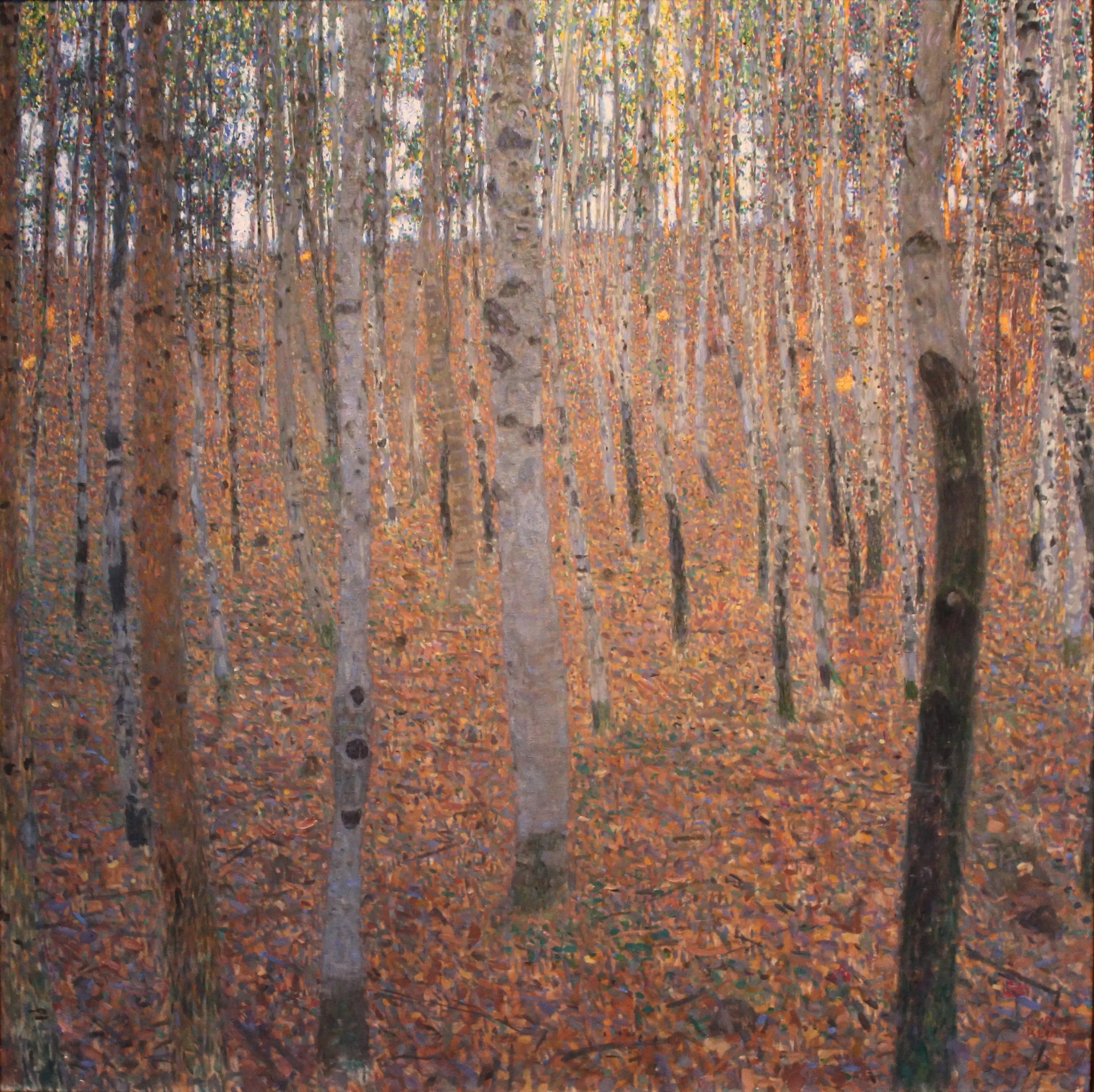 Reproduction du tableau « Forêt d'hêtres - Gustav Klimt » par Alpha Reproduction en peinture à l’huile