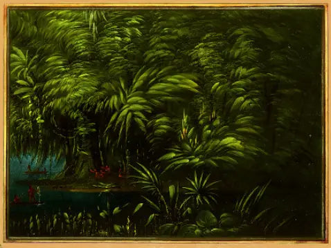 Forêt luxuriante au bord de l'Amazone - George Catlin