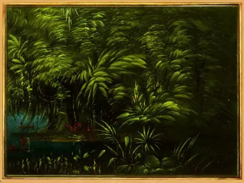 Forêt luxuriante au bord de l'Amazone - George Catlin