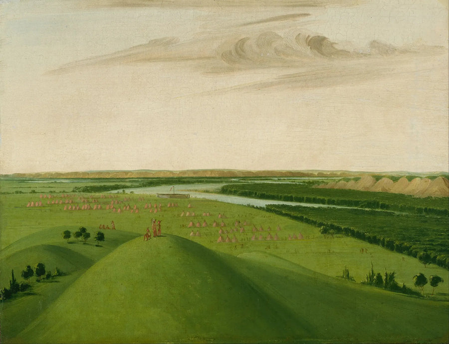 Fort Union, embouchure de la rivière Yellowstone, 2000 milles au-dessus de Saint-Louis - George Catlin