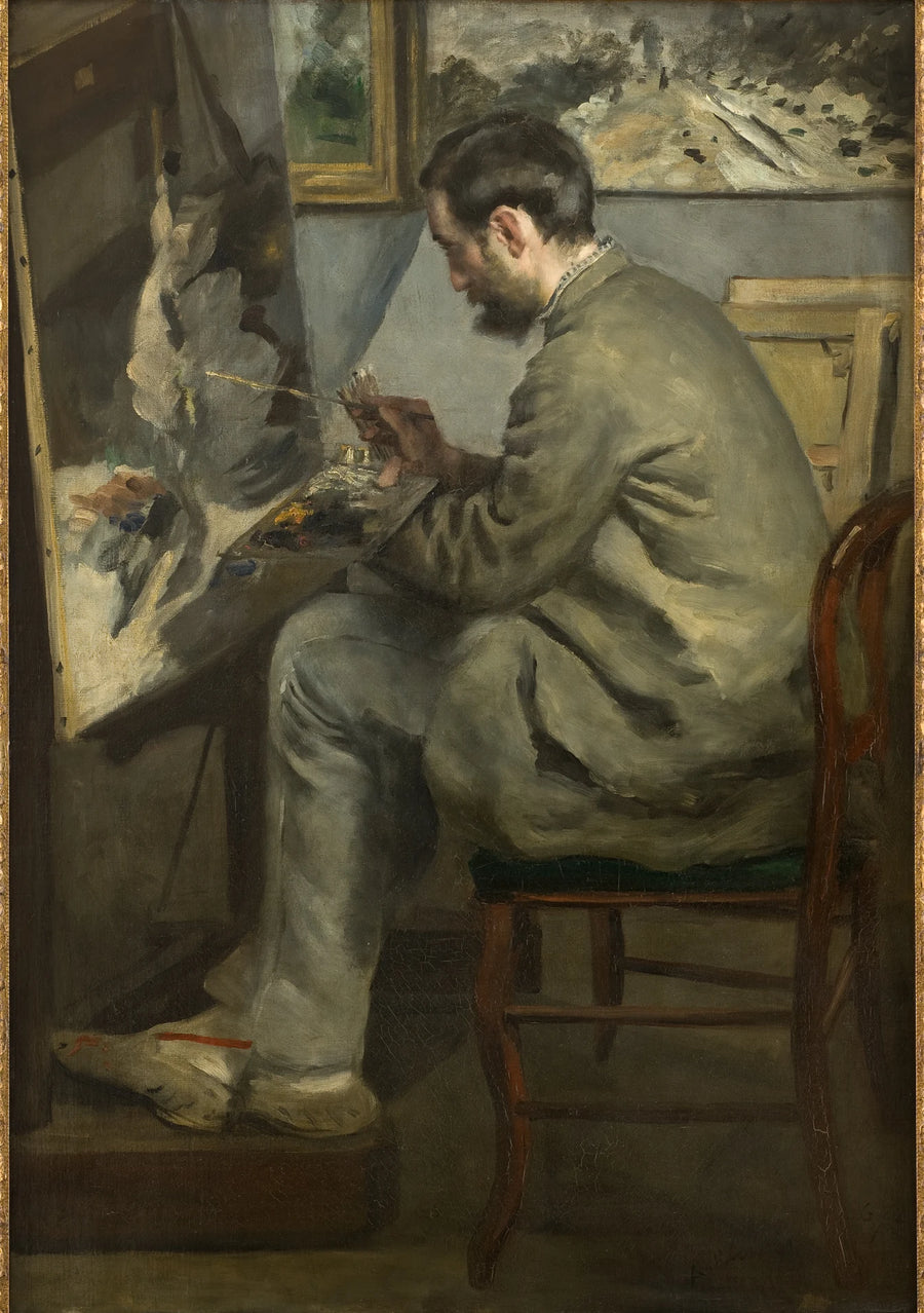 Frédéric Bazille peignant le héron, 1867 – Pierre-Auguste Renoir