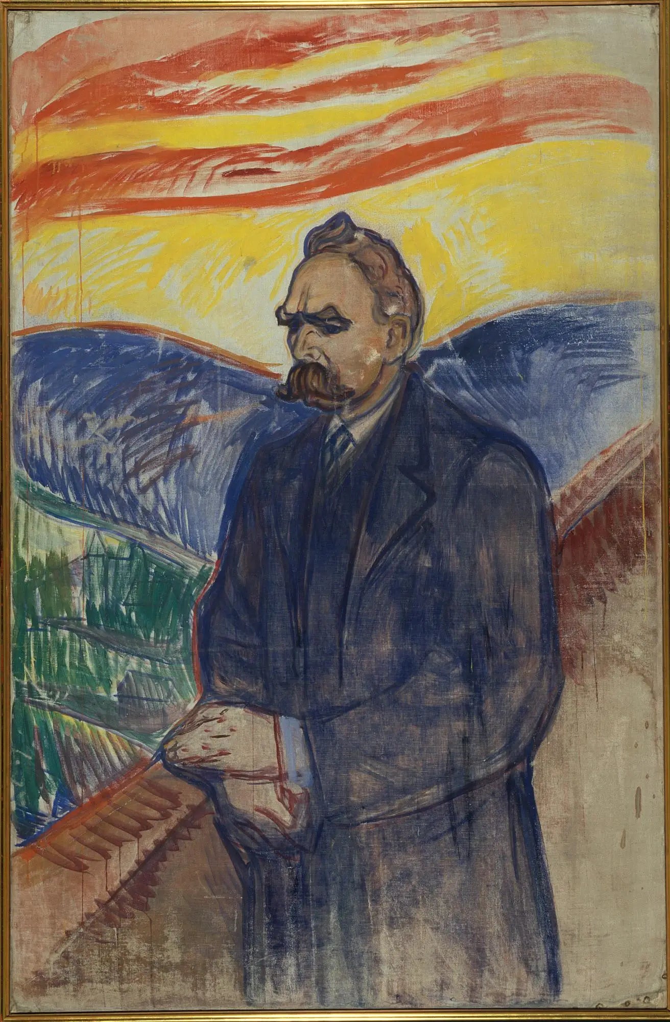 Reproduction du tableau « Frédéric Nietzsche - Edvard Munch » par Alpha Reproduction en peinture à l’huile
