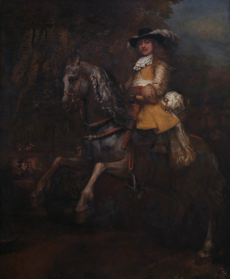 Frédéric Rihel à cheval - Rembrandt