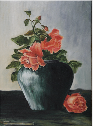 Nature morte (Roses) — Frida Kahlo, 1925