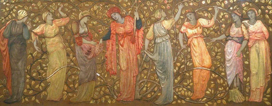 Frise des huit femmes cueillant des pommes - Edward Burne-Jones