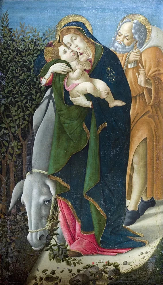 La Fuite en Égypte, vers 1510 – Botticelli avec participation d’atelier