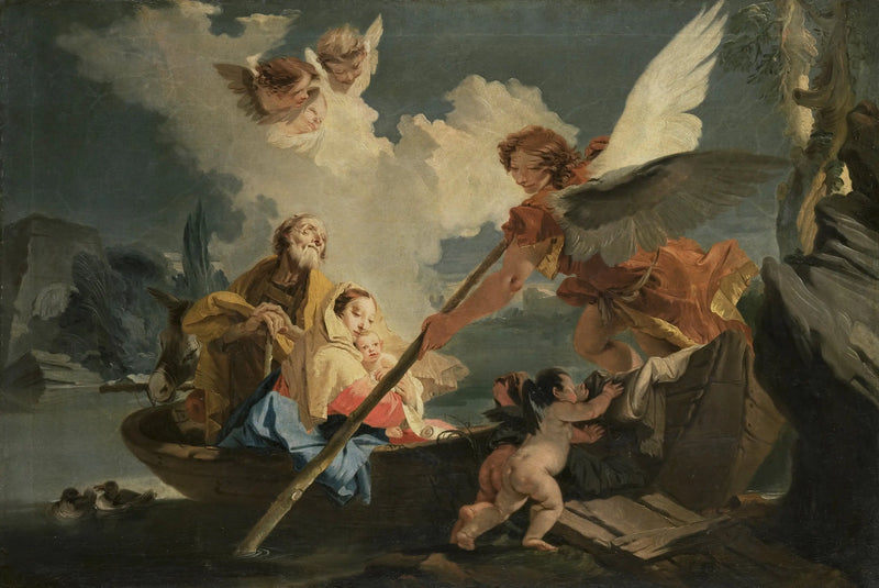 Fuite en Égypte - Giovanni Battista Tiepolo