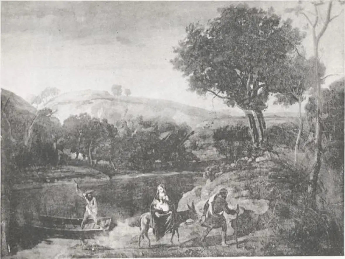 Fuite en Égypte - Jean-Baptiste Camille Corot - Alpha Reproduction