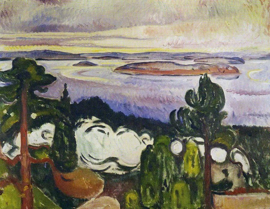 Fumée de train - Edvard Munch