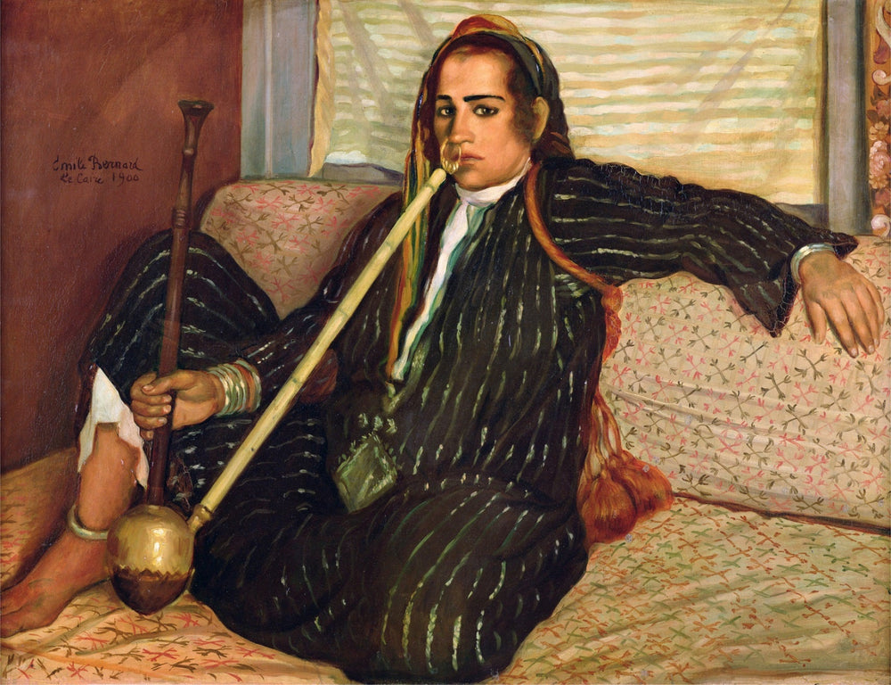 Fumeuse de haschisch - Émile Bernard image 1 reproduction artisanale de tableau