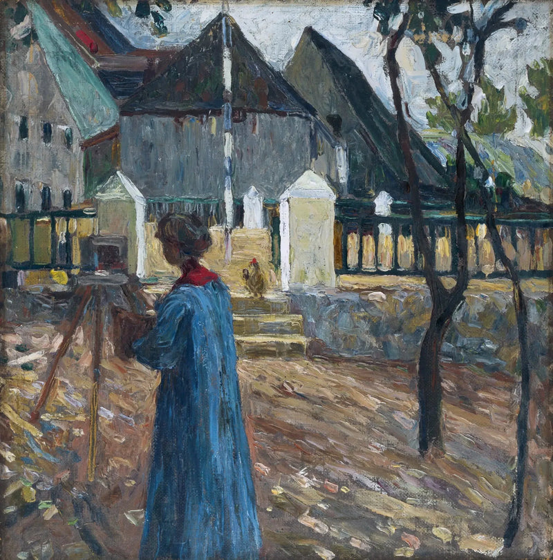 Gabriele Münter peignant - Vassily Kandinsky