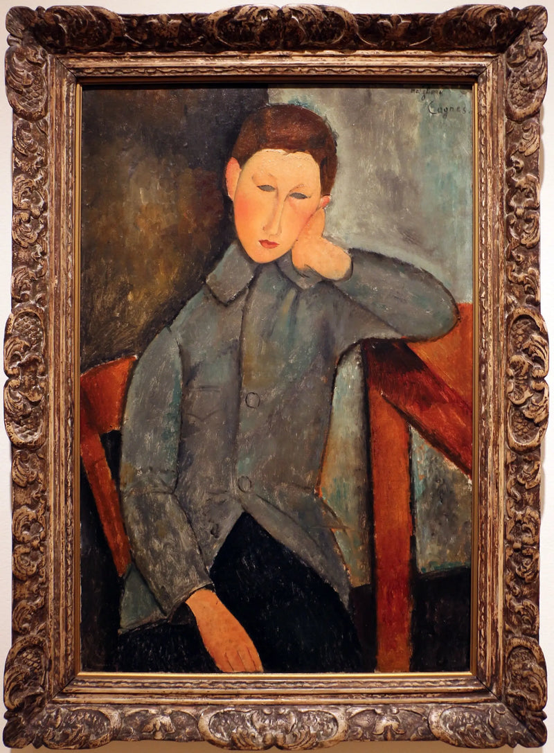 Garçon à la veste bleue - Amedeo Modigliani