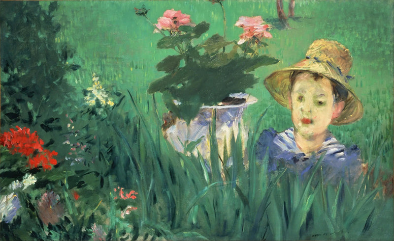 Garçon dans les fleurs (Jacques Hoschedé) - Édouard Manet