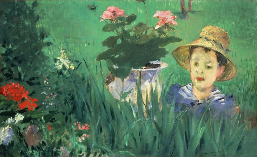 Garçon dans les fleurs (Jacques Hoschedé) - Édouard Manet