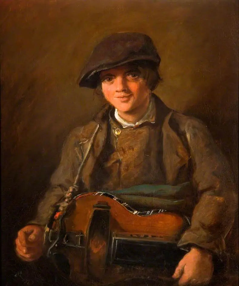 Garçon de vielle à roue - John Everett Millais