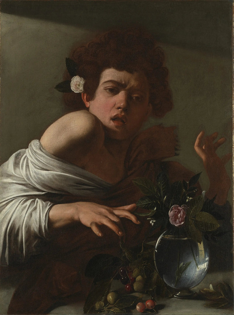 Garçon mordu par un lézard - Le Caravage