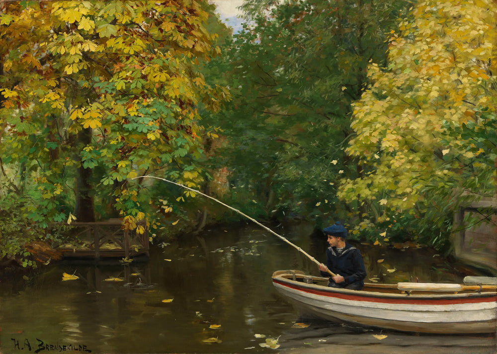 Garçon pêcheur - H. A. Brendekilde - Alpha Reproduction