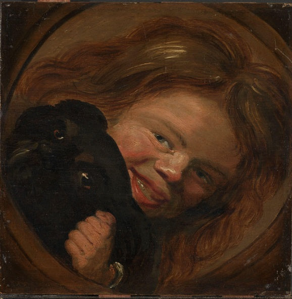 Garçon riant avec un chien - Frans Hals
