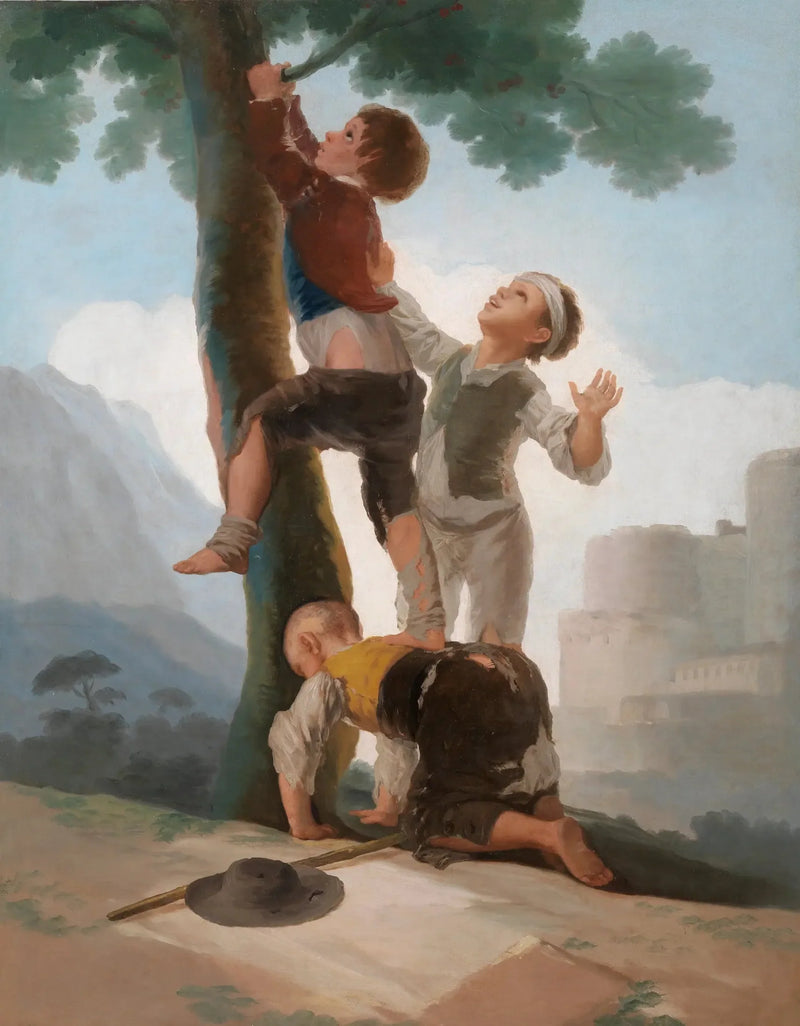 Garçons grimpant à un arbre - Francisco de Goya