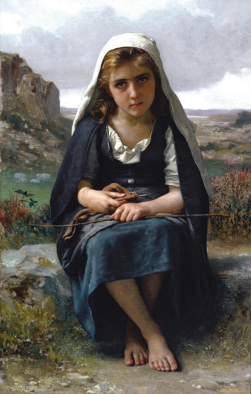 Gardeuse de moutons - Bouguereau