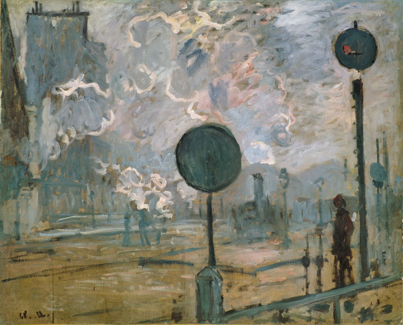 La Gare Saint-Lazare, les signaux W448 – Claude Monet