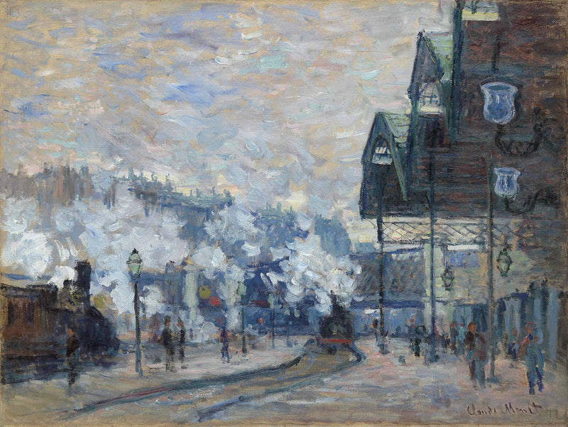 La Gare Saint-Lazare, vue extérieure W446 – Claude Monet