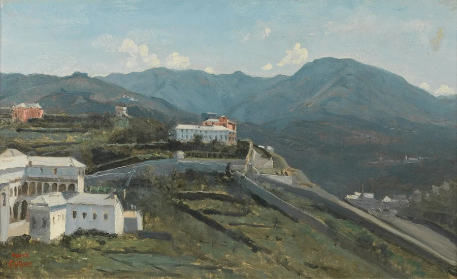 Gênes. Un bout de la ville et des Apennins - Jean-Baptiste Camille Corot