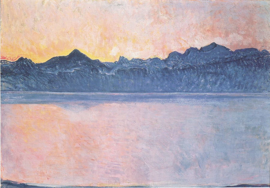 Genfersee mit Mont-Blanc im Morgenlicht - Ferdinand Hodler